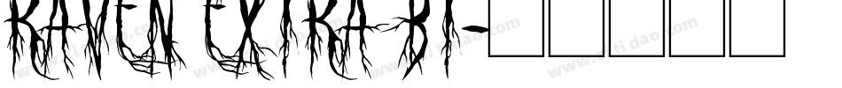 Raven Extra BT字体转换